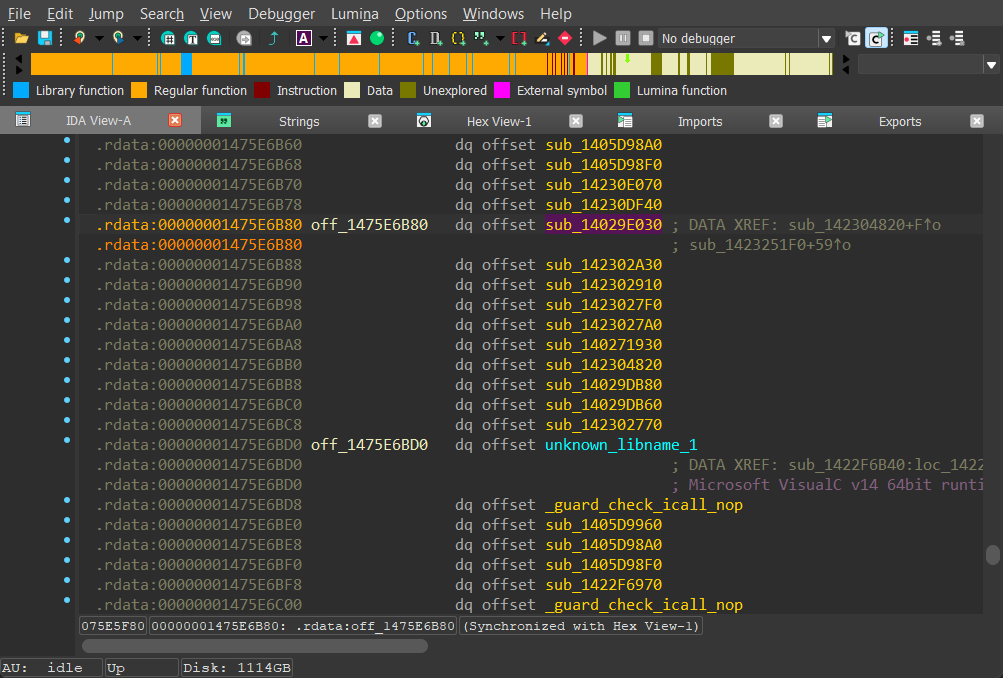 entt::basic_storage<T, EntityId>::`vftable'